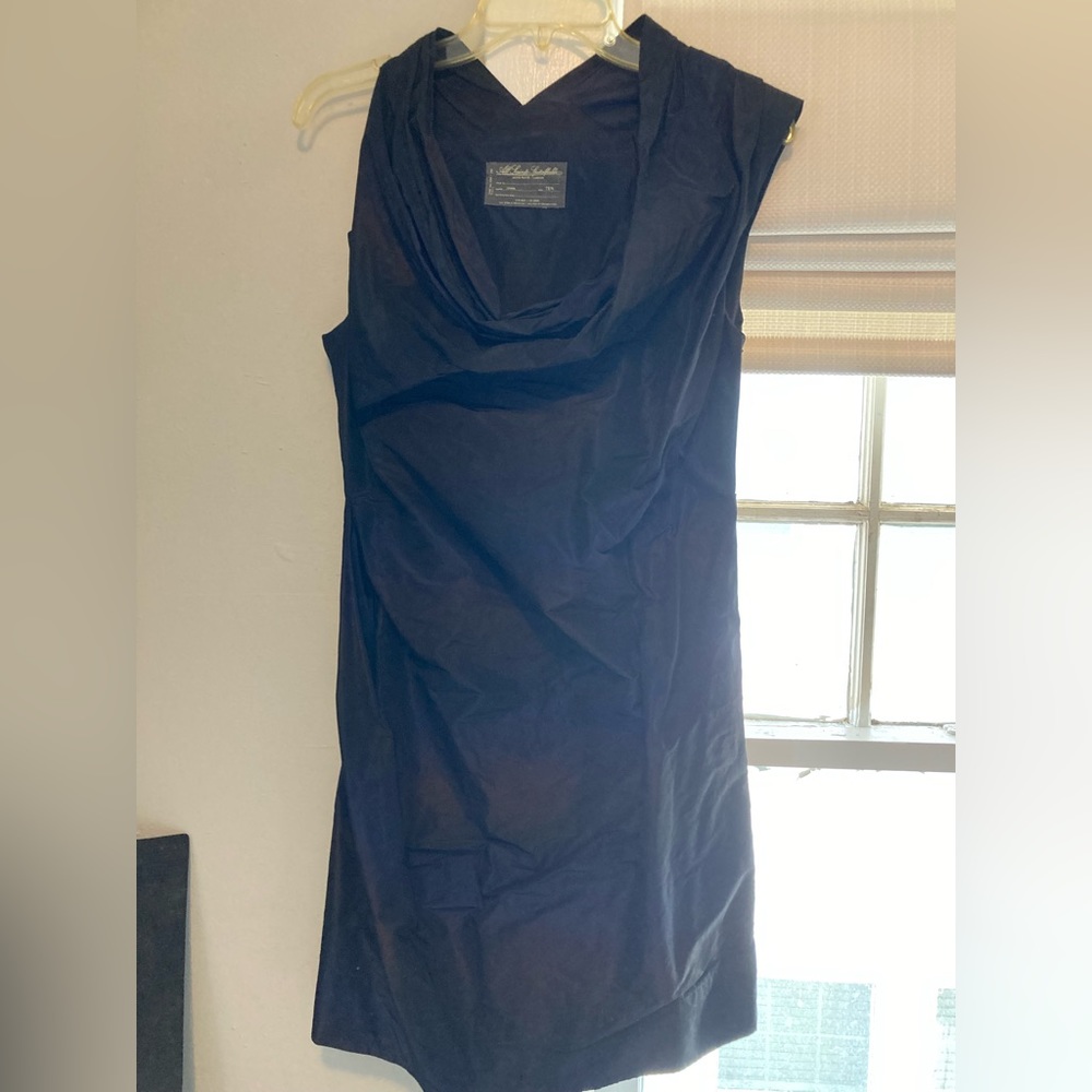 All saints asymmetrical taffeta dress